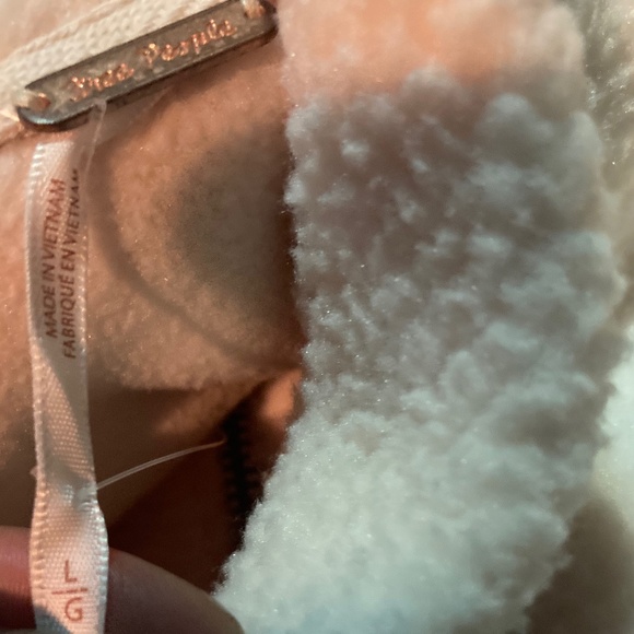 FP Free People Soft Dreaming Pull Over Cotton Cozy L Large Ivory White - Picture 16 of 16